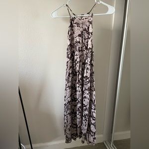 Urban Outfitters Pink and Brown Flowered Dress